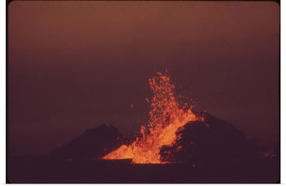 "Volcanic Mauna Ulu in Eruption"