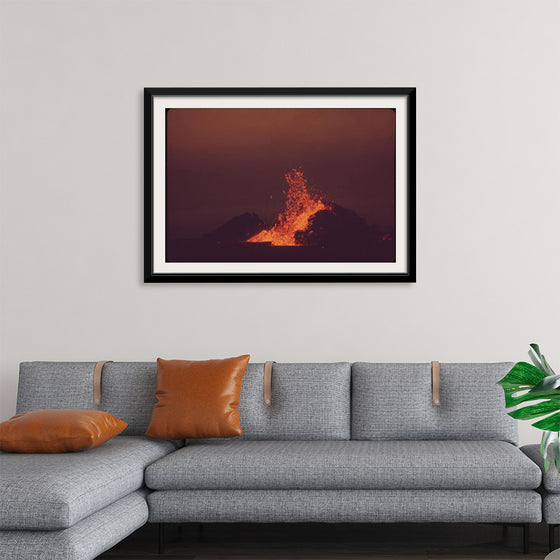 "Volcanic Mauna Ulu in Eruption"