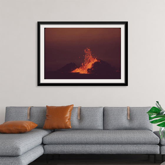 "Volcanic Mauna Ulu in Eruption"