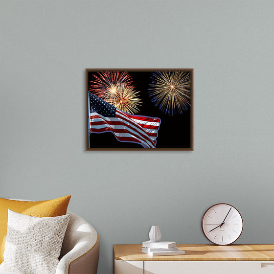 "Flag And Fireworks", Linnaea Mallette