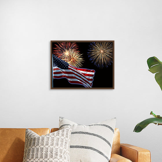 "Flag And Fireworks", Linnaea Mallette