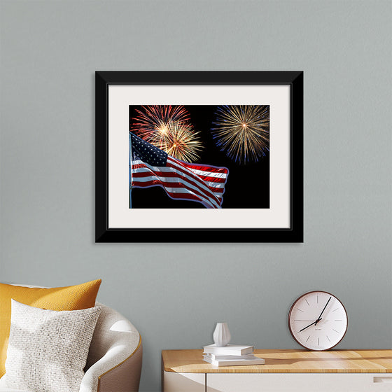 "Flag And Fireworks", Linnaea Mallette