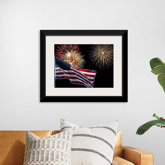 "Flag And Fireworks", Linnaea Mallette