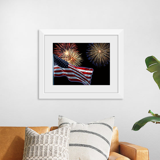 "Flag And Fireworks", Linnaea Mallette