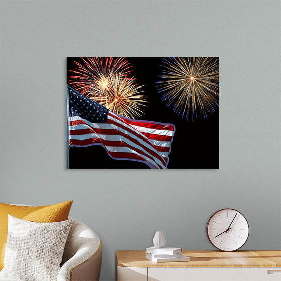 "Flag And Fireworks", Linnaea Mallette