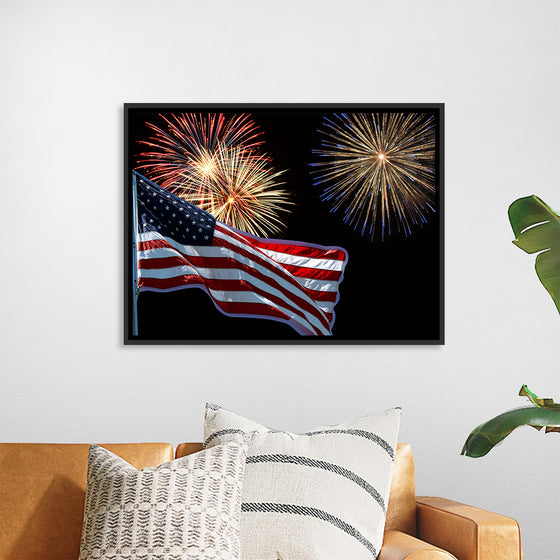 "Flag And Fireworks", Linnaea Mallette