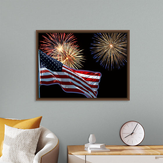 "Flag And Fireworks", Linnaea Mallette