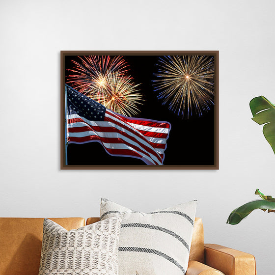 "Flag And Fireworks", Linnaea Mallette