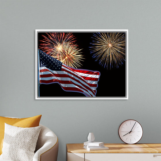 "Flag And Fireworks", Linnaea Mallette