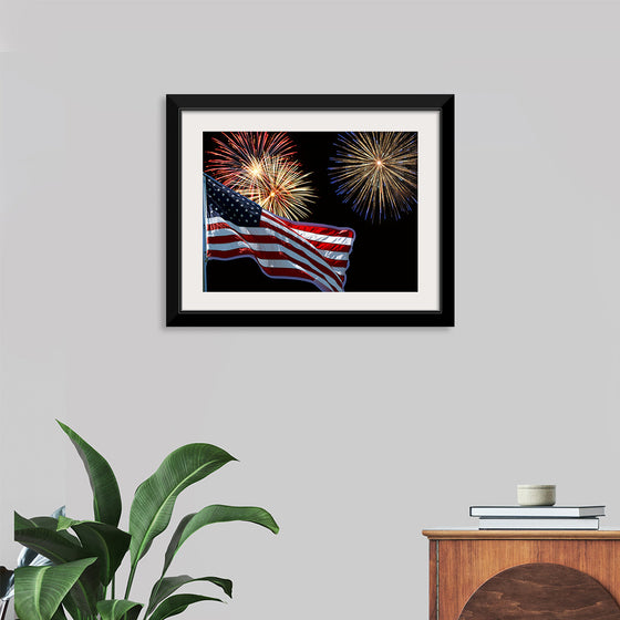 "Flag And Fireworks", Linnaea Mallette