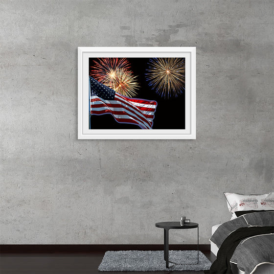 "Flag And Fireworks", Linnaea Mallette