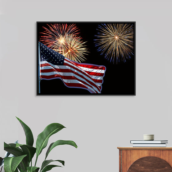 "Flag And Fireworks", Linnaea Mallette