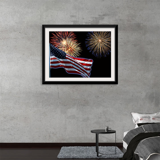 "Flag And Fireworks", Linnaea Mallette