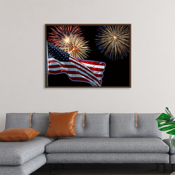 "Flag And Fireworks", Linnaea Mallette