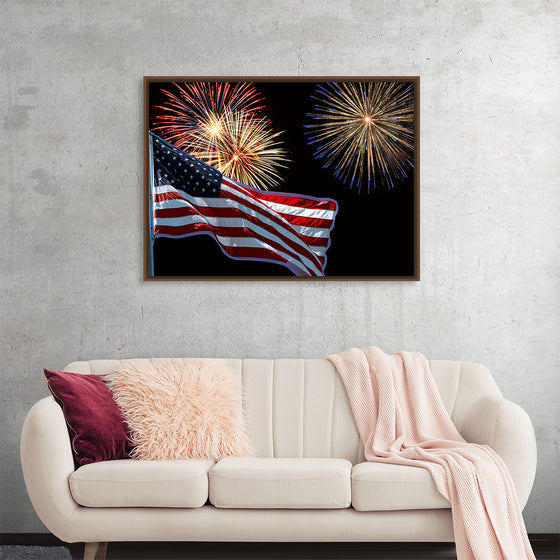 "Flag And Fireworks", Linnaea Mallette