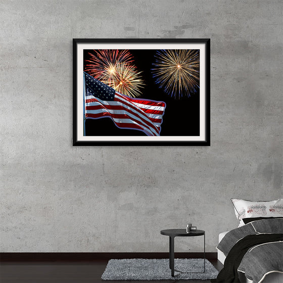 "Flag And Fireworks", Linnaea Mallette