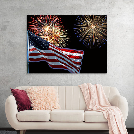 "Flag And Fireworks", Linnaea Mallette