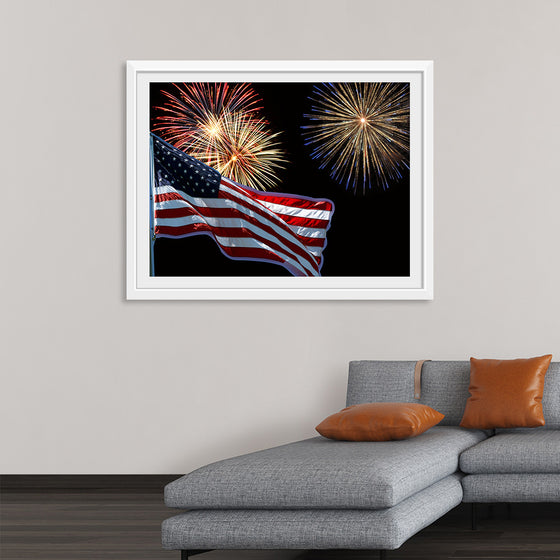 "Flag And Fireworks", Linnaea Mallette