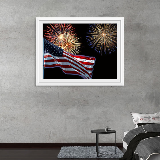 "Flag And Fireworks", Linnaea Mallette