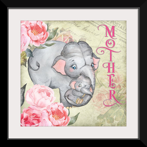 "Mother's Day Vintage Elephant", Linnaea Mallette