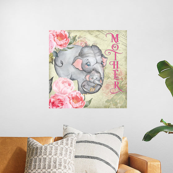 "Mother's Day Vintage Elephant", Linnaea Mallette