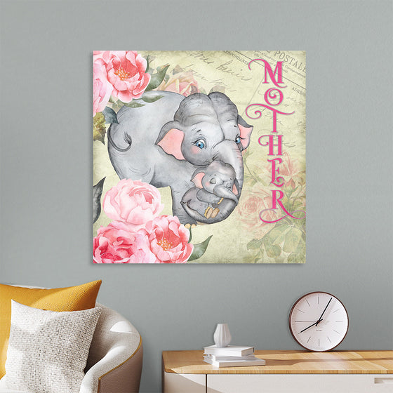 "Mother's Day Vintage Elephant", Linnaea Mallette