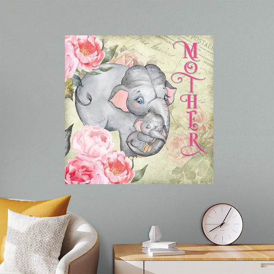 "Mother's Day Vintage Elephant", Linnaea Mallette