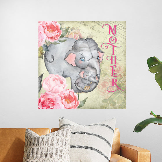 "Mother's Day Vintage Elephant", Linnaea Mallette