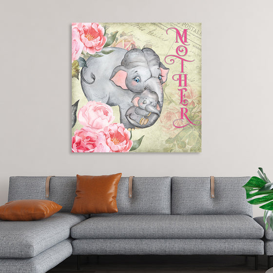 "Mother's Day Vintage Elephant", Linnaea Mallette