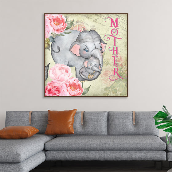 "Mother's Day Vintage Elephant", Linnaea Mallette