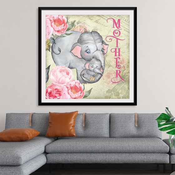 "Mother's Day Vintage Elephant", Linnaea Mallette