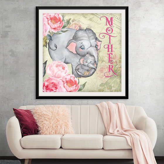 "Mother's Day Vintage Elephant", Linnaea Mallette