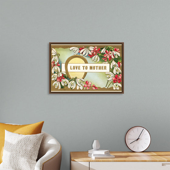 "Mother's Day Postcard Vintage Love"