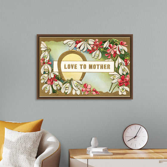 "Mother's Day Postcard Vintage Love"