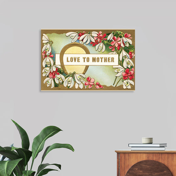 "Mother's Day Postcard Vintage Love"