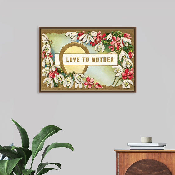 "Mother's Day Postcard Vintage Love"