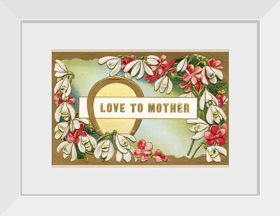 "Mother's Day Postcard Vintage Love"