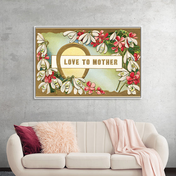 "Mother's Day Postcard Vintage Love"