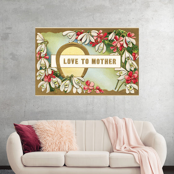 "Mother's Day Postcard Vintage Love"