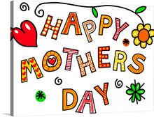  “Happy Mother’s Day” is a vibrant and joyful artwork that captures the essence of motherhood. The print features each letter artistically adorned with vibrant patterns and colors, bringing a joyful and festive touch to this artwork. The playful swirls, blooming flowers, and loving hearts encapsulate the essence of a mother’s nurturing spirit.