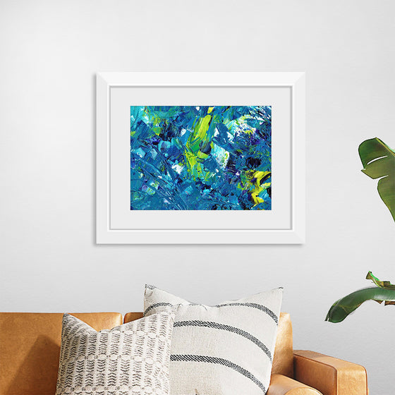 "Blue and Green Abstract"