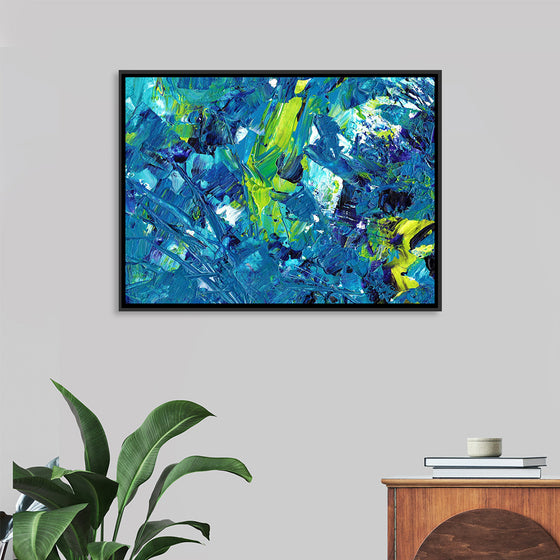 "Blue and Green Abstract"