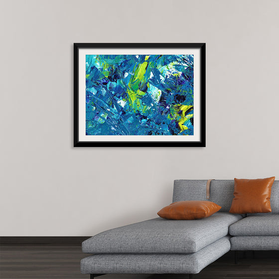 "Blue and Green Abstract"