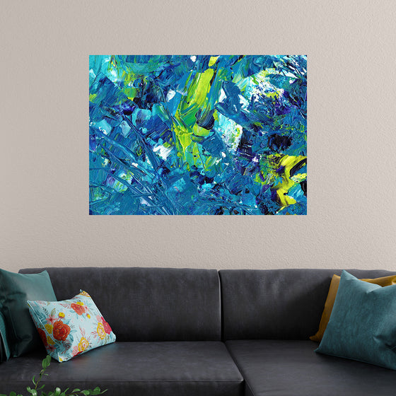 "Blue and Green Abstract"