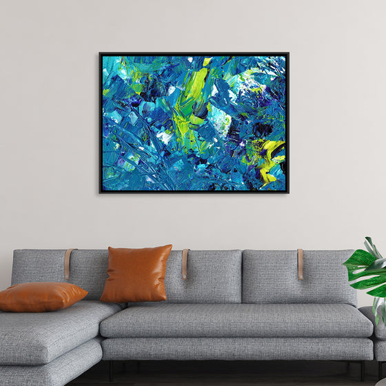 "Blue and Green Abstract"