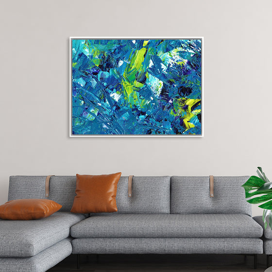 "Blue and Green Abstract"