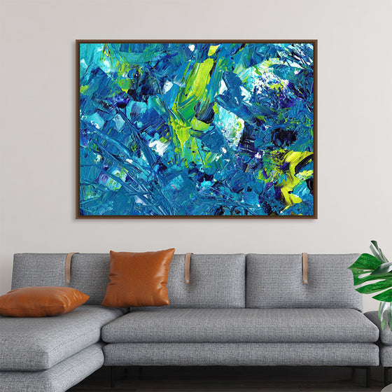 "Blue and Green Abstract"