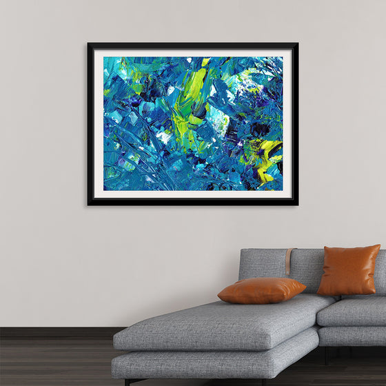 "Blue and Green Abstract"