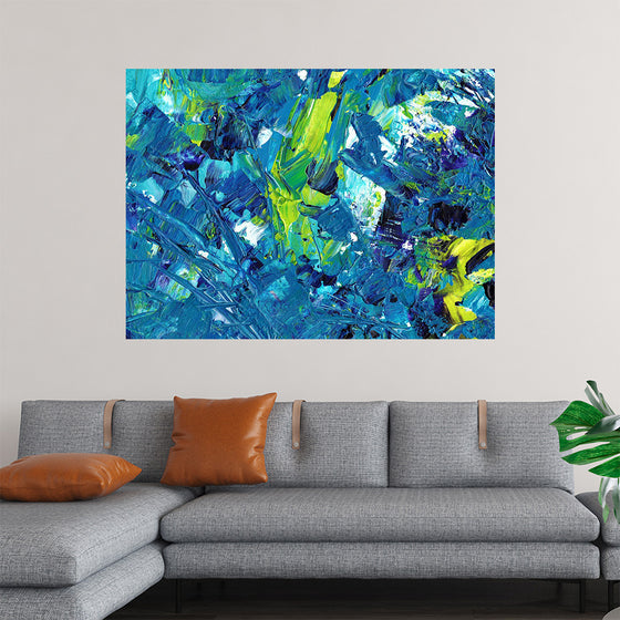 "Blue and Green Abstract"