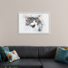 "Black and White Watercolor Cat"